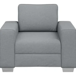 vidaXL Sofa Stoel Lichtgrijs 100 cm Stof