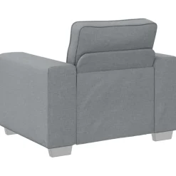 vidaXL Sofa Stoel Lichtgrijs 100 cm Stof