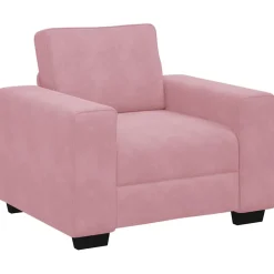 vidaXL Sofastoel Roze 100x77x82 cm Fluweel