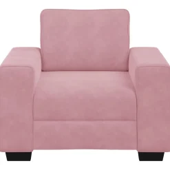 vidaXL Sofastoel Roze 100x77x82 cm Fluweel