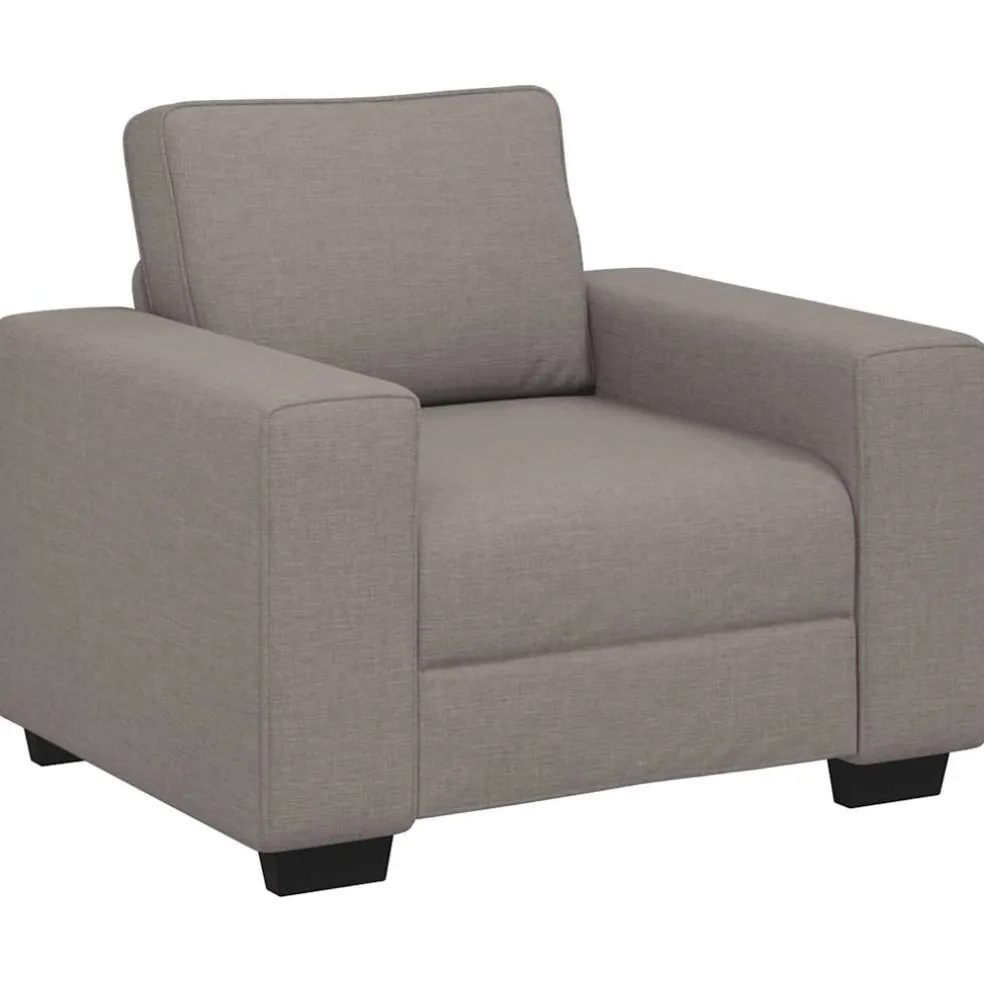 vidaXL Sofastoel Taupe 100x77x82 cm Stof