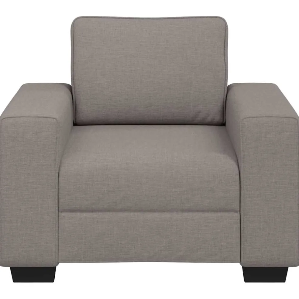 vidaXL Sofastoel Taupe 100x77x82 cm Stof