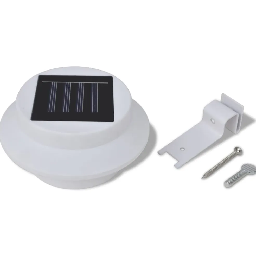 vidaXL Solar buitenlampset 6 stuks wit