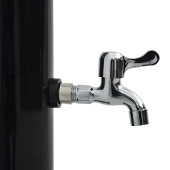 vidaXL Solardouche 20 L 220 cm zwart