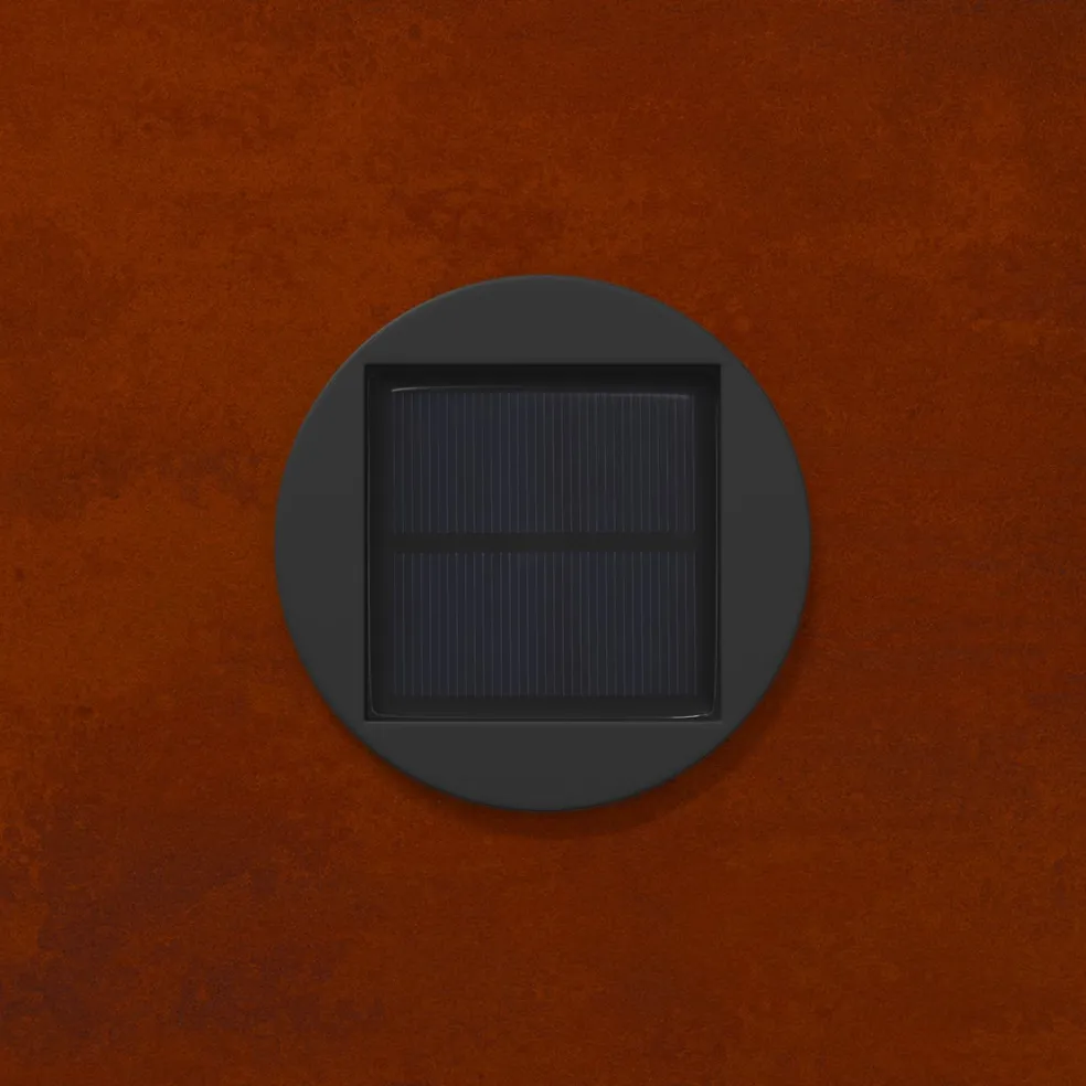 vidaXL Solar LED Pad Licht 2 st Warmwit 18 x 18 x 50 cm weervast staal