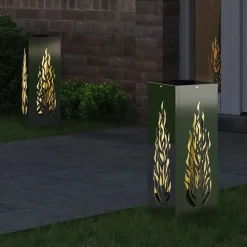 vidaXL Solar LED Pad Licht 2 st Warmwit 18 x 18 x 50 cm