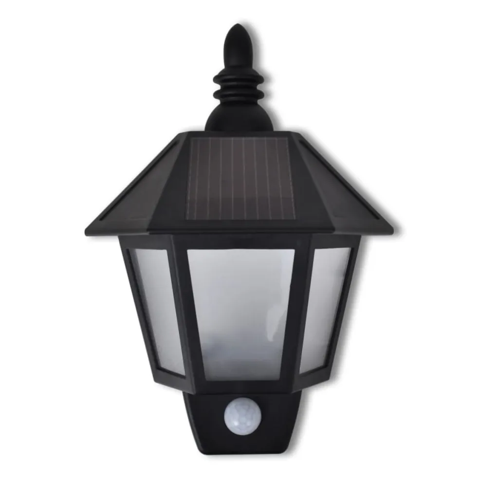 vidaXL Solar Muurlamp met bewegingssensor