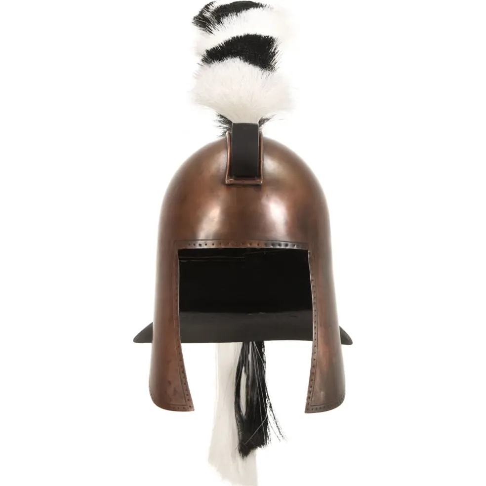 vidaXL Soldatenhelm Grieks replica LARP staal koperkleurig