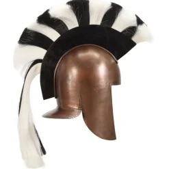 vidaXL Soldatenhelm Grieks replica LARP staal koperkleurig