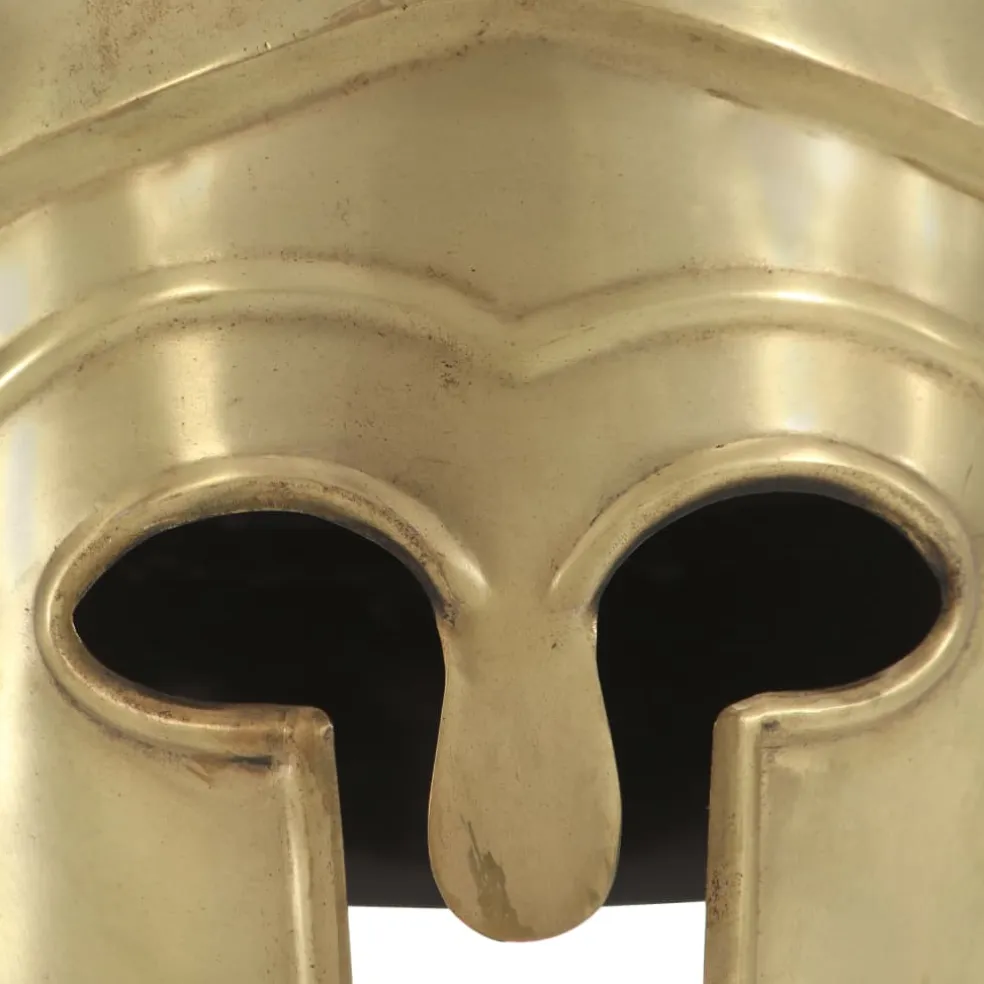 vidaXL Soldatenhelm Grieks replica LARP staal messingkleurig