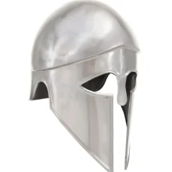 vidaXL Soldatenhelm Grieks replica LARP staal zilverkleurig
