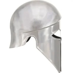 vidaXL Soldatenhelm Grieks replica LARP staal zilverkleurig