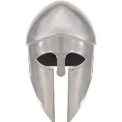 vidaXL Soldatenhelm Grieks replica LARP staal zilverkleurig