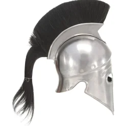 vidaXL Soldatenhelm Grieks replica LARP staal zilverkleurig