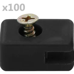 vidaXL Spandraadhouder met schroef 100 sets antraciet