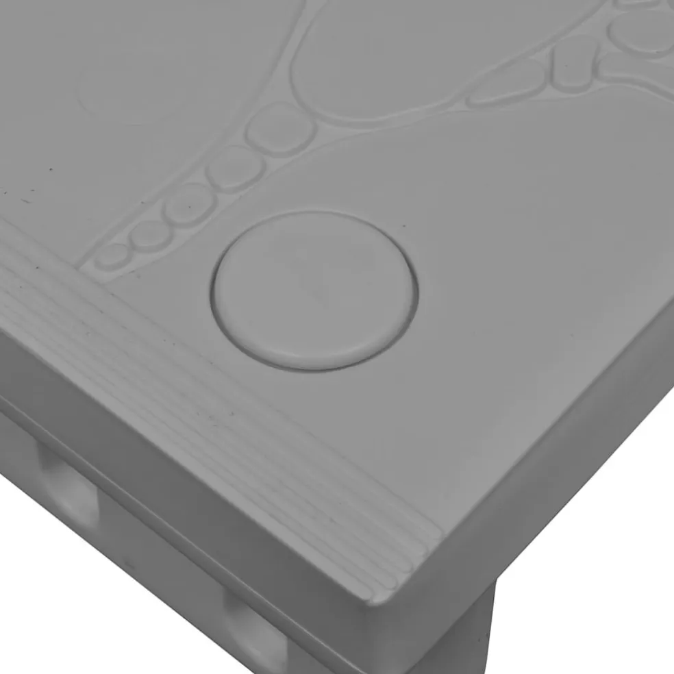 vidaXL Spatrap grijs