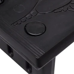 vidaXL Spatrap zwart