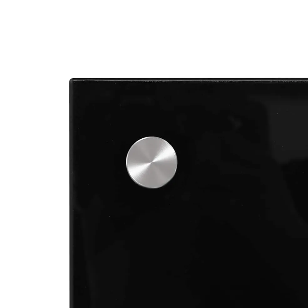 vidaXL Spatscherm keuken 70x40 cm gehard glas zwart
