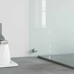 vidaXL Spatscherm keuken 70x40 cm gehard glas zwart