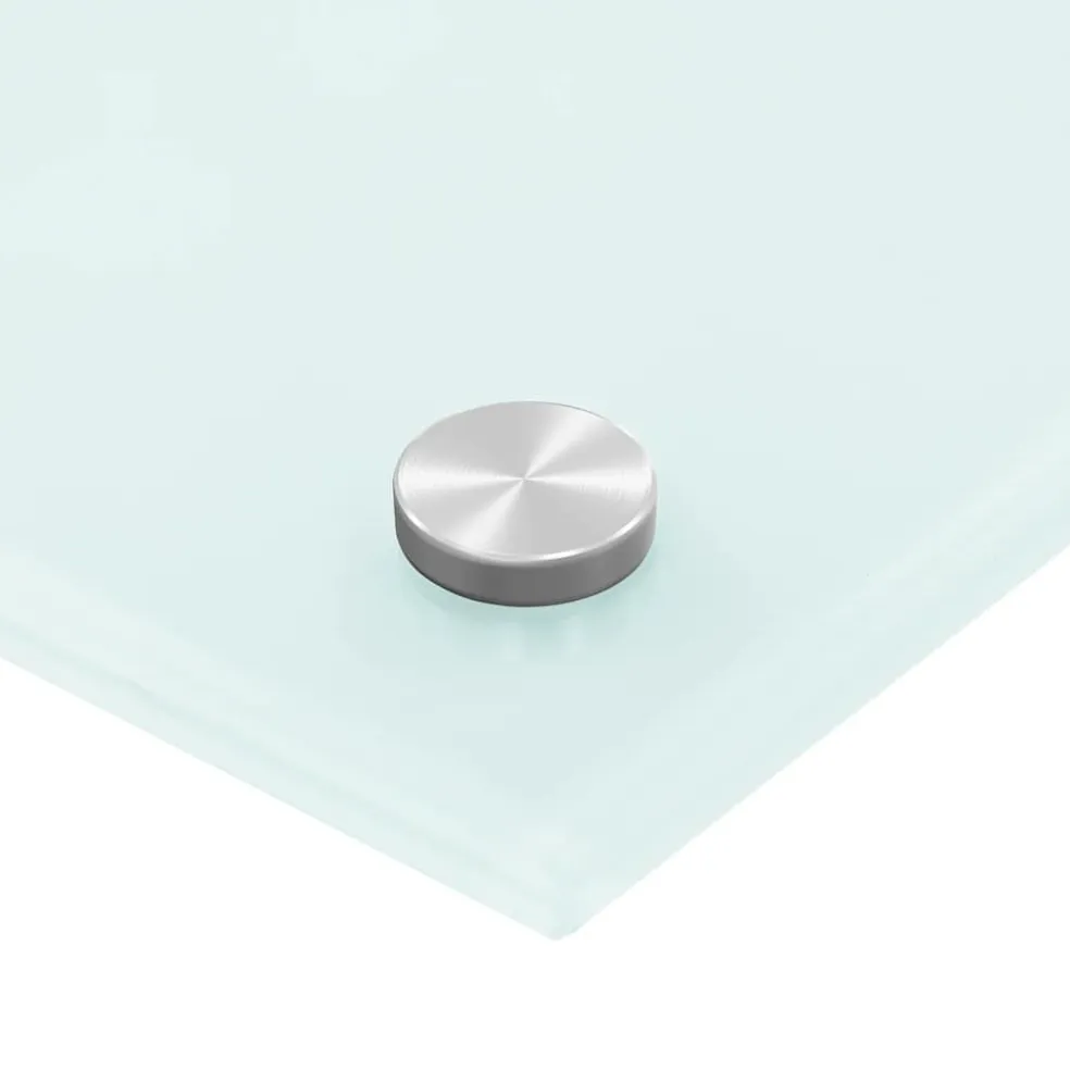 vidaXL Spatscherm keuken 70x40 cm gehard glas melkwit
