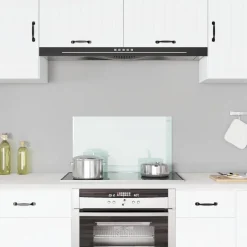vidaXL Spatscherm keuken 70x40 cm gehard glas melkwit