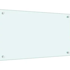 vidaXL Spatscherm keuken 70x40 cm gehard glas melkwit