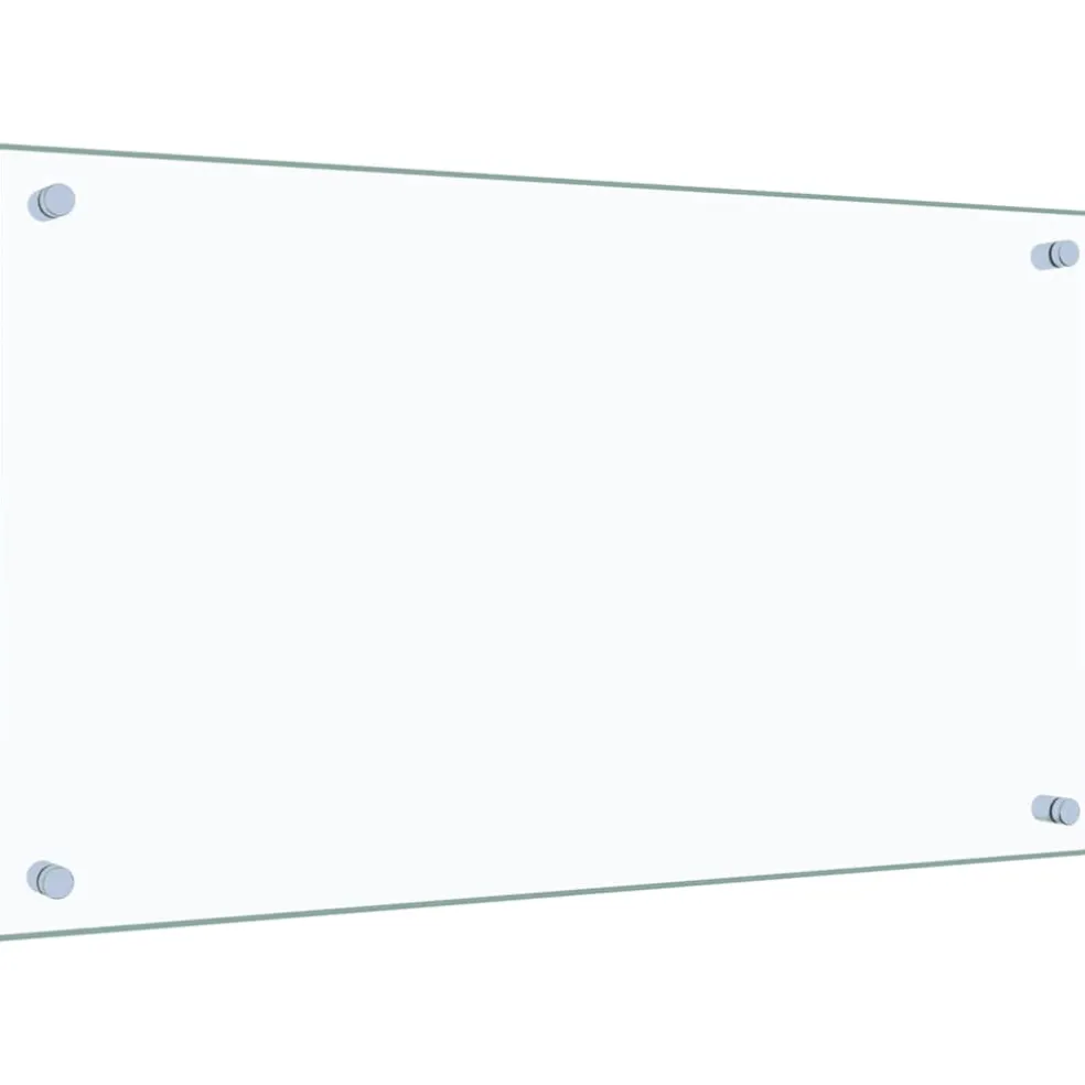 vidaXL Spatscherm keuken 70x40 cm gehard glas transparant
