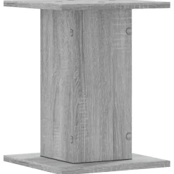 vidaXL Speakerstandaards 2 st 30x30x40 cm bewerkt hout grijs sonoma