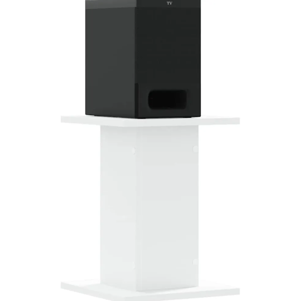 vidaXL Speakerstandaards 2 st 30x30x40 cm bewerkt hout wit
