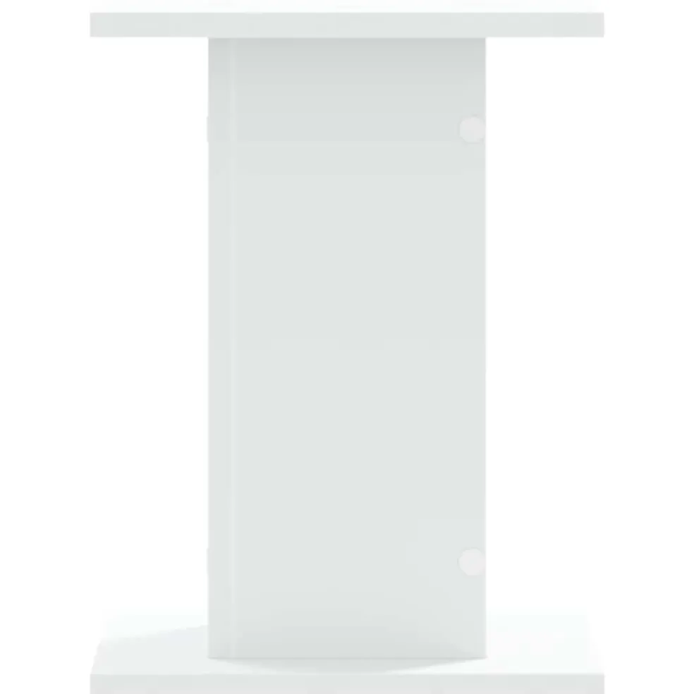vidaXL Speakerstandaards 2 st 30x30x40 cm bewerkt hout wit