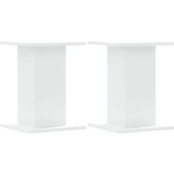 vidaXL Speakerstandaards 2 st 30x30x40 cm bewerkt hout wit