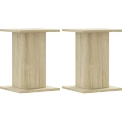 vidaXL Speakerstandaards 2 st 30x30x40 cm bewerkt hout sonoma eiken