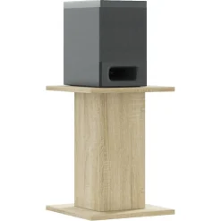 vidaXL Speakerstandaards 2 st 30x30x40 cm bewerkt hout sonoma eiken