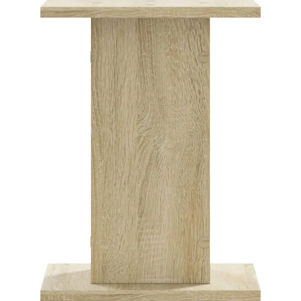 vidaXL Speakerstandaards 2 st 30x30x40 cm bewerkt hout sonoma eiken