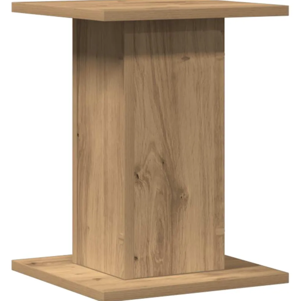 vidaXL Speakerstandaards 2 st 30x30x40 cm hout artisanaal eikenkleurig