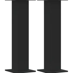 vidaXL Speakerstandaards 2 st 30x30x95 cm bewerkt hout zwart
