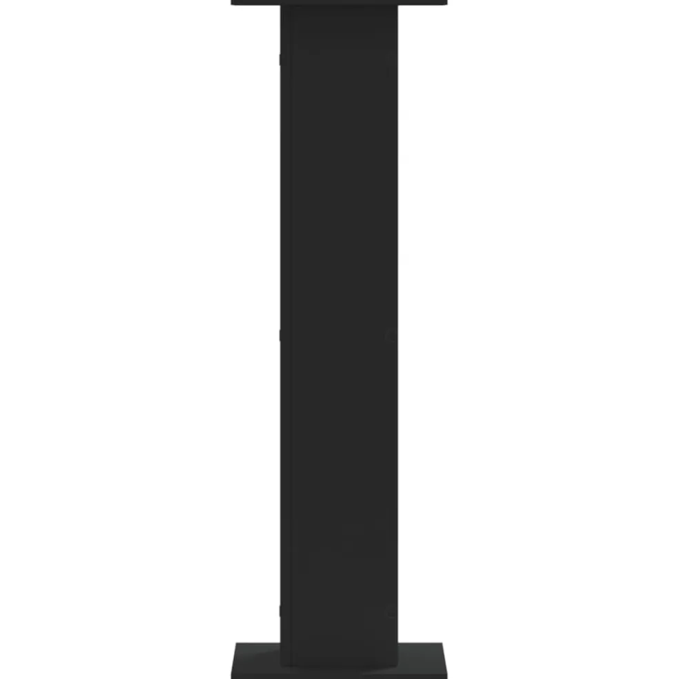 vidaXL Speakerstandaards 2 st 30x30x95 cm bewerkt hout zwart