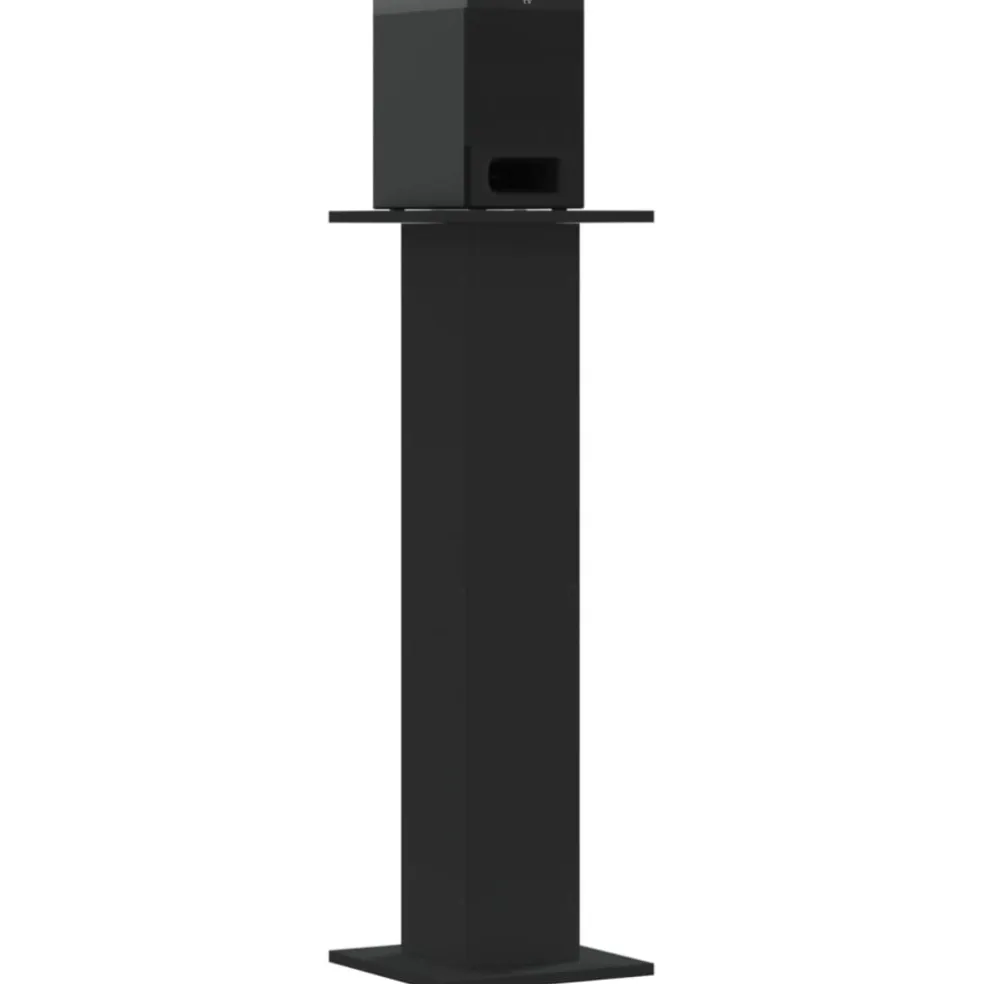 vidaXL Speakerstandaards 2 st 30x30x95 cm bewerkt hout zwart
