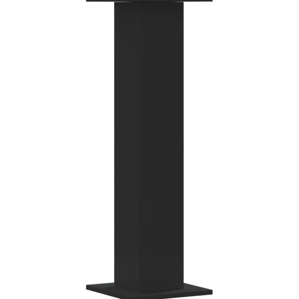 vidaXL Speakerstandaards 2 st 30x30x95 cm bewerkt hout zwart