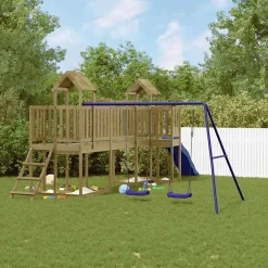 vidaXL Speelhuis geïmpregneerd grenenhout
