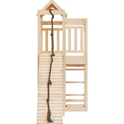vidaXL Speelhuis met klimwand massief grenenhout
