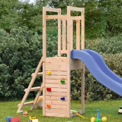 vidaXL Speelhuis 53x46,5x169 cm massief grenenhout