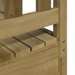 vidaXL Speeltoren Bruin Massief geïmpregneerd hout