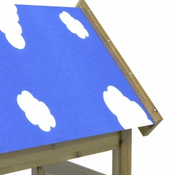 vidaXL Speeltoren Bruin Massief geïmpregneerd hout