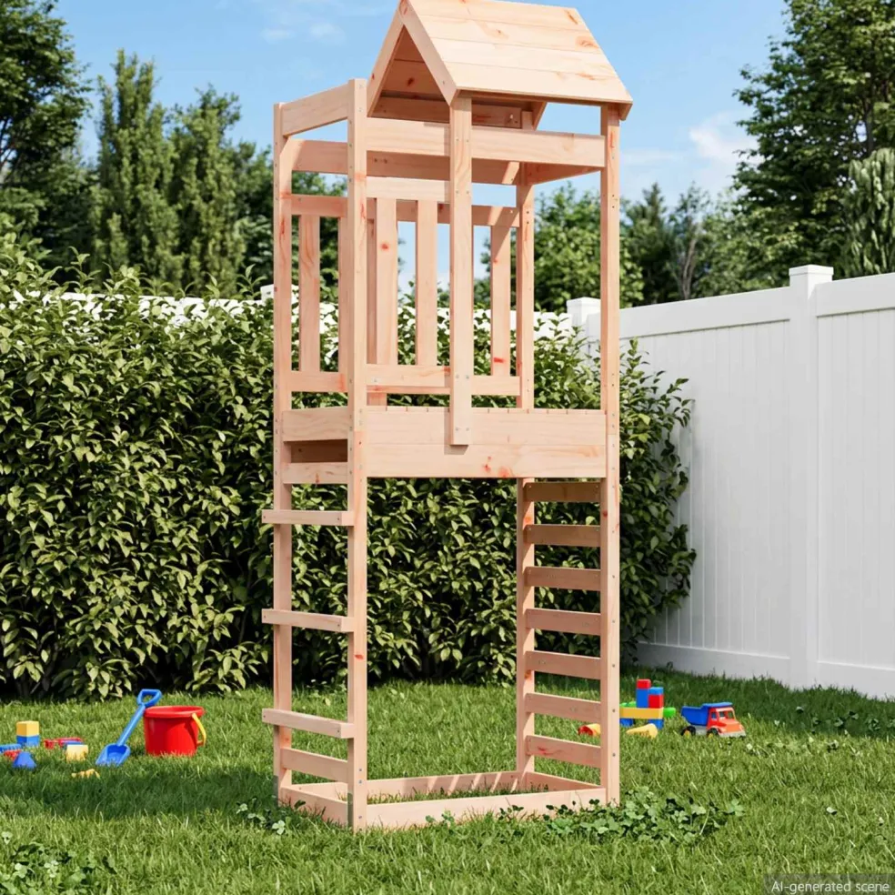 vidaXL Speeltoren Bruin 52,5 x 85 x 238 cm Massief Douglas hout