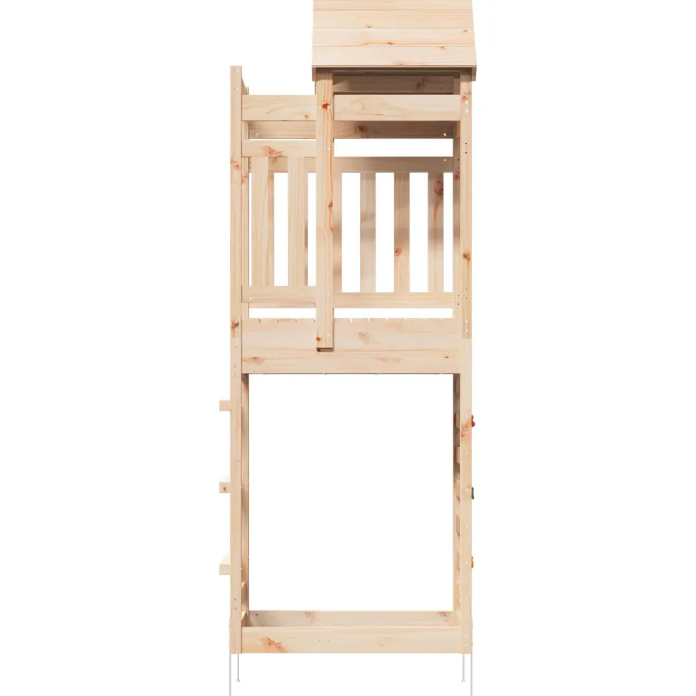 vidaXL Speeltoren Bruin 52,5 x 85 x 238 cm Massief grenenhout