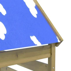 vidaXL Speeltoren Bruin 52,5 x 85 x 265 cm Massief geïmpregneerd hout
