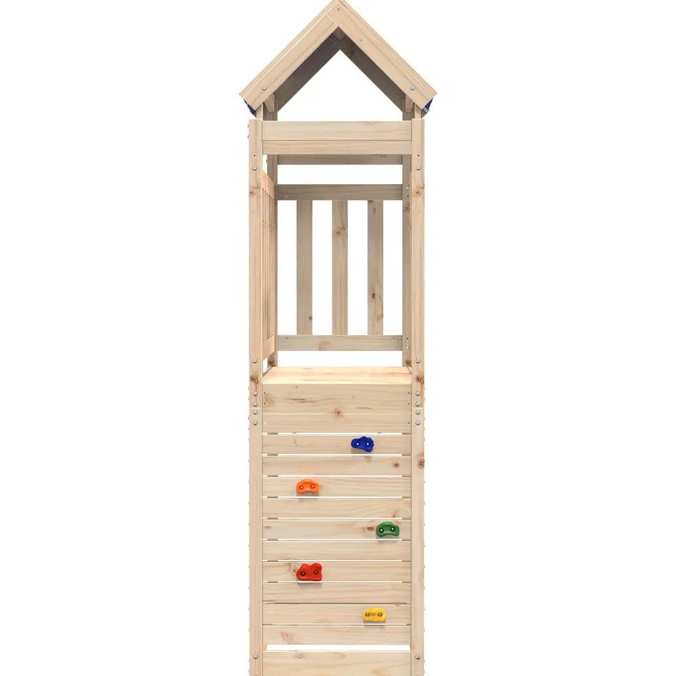 vidaXL Speeltoren Bruin 52,5 x 110,5 x 215 cm Massief Douglas hout