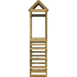 vidaXL Speeltoren Bruin 85 x 52,5 x 239 cm Massief geïmpregneerd hout