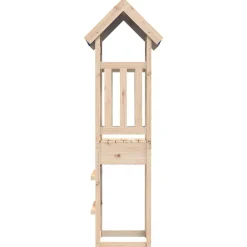 vidaXL Speeltoren Bruin 52,5 x 46,5 x 208 cm Massief grenenhout